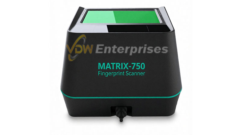 Matrix-750 Fingerprint Scanner front view