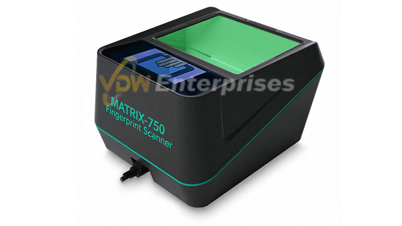 Matrix-750 Fingerprint Scanner side angle